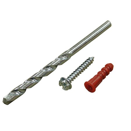 Jones Stephens Anchor Bolt Kit - Anchors, No 8 x 1in. Hex Head Screws, 3/16in. Drill Bit A33001